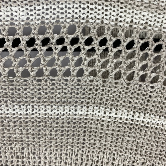 ANTHROPOLOGIE Left on Houston Cream Crochet Open Cardigan Small - Picture 9 of 9